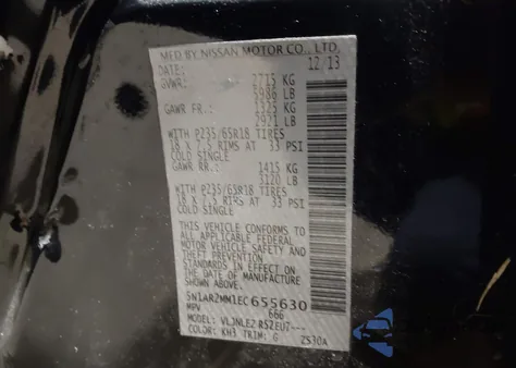 2014 Nissan Pathfinder Sv from USA, damaged, VIN 5N1AR2MM1EC655630